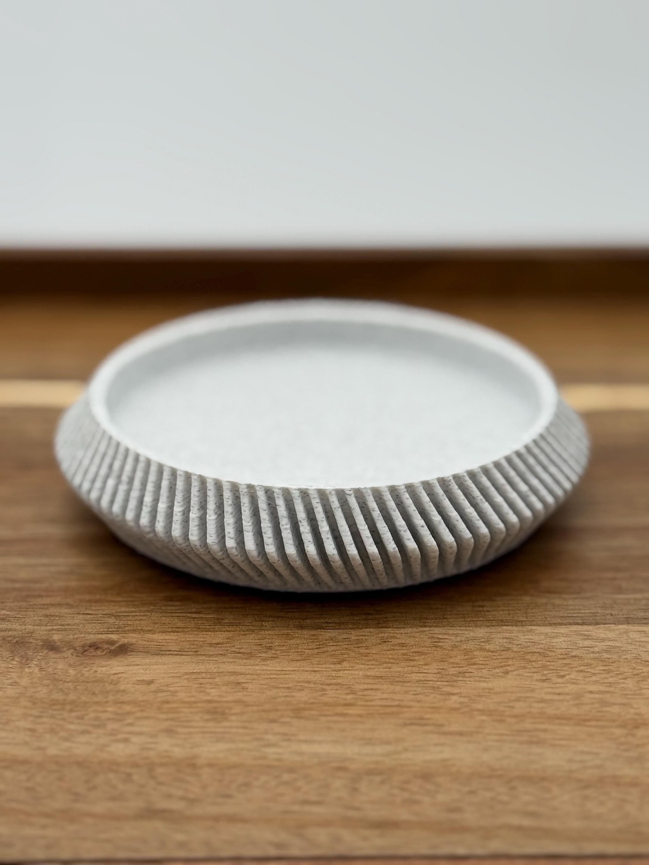 Minimalist Drink Coasters | Modern Curvy Ribbed Design | Protect and Decorate tables