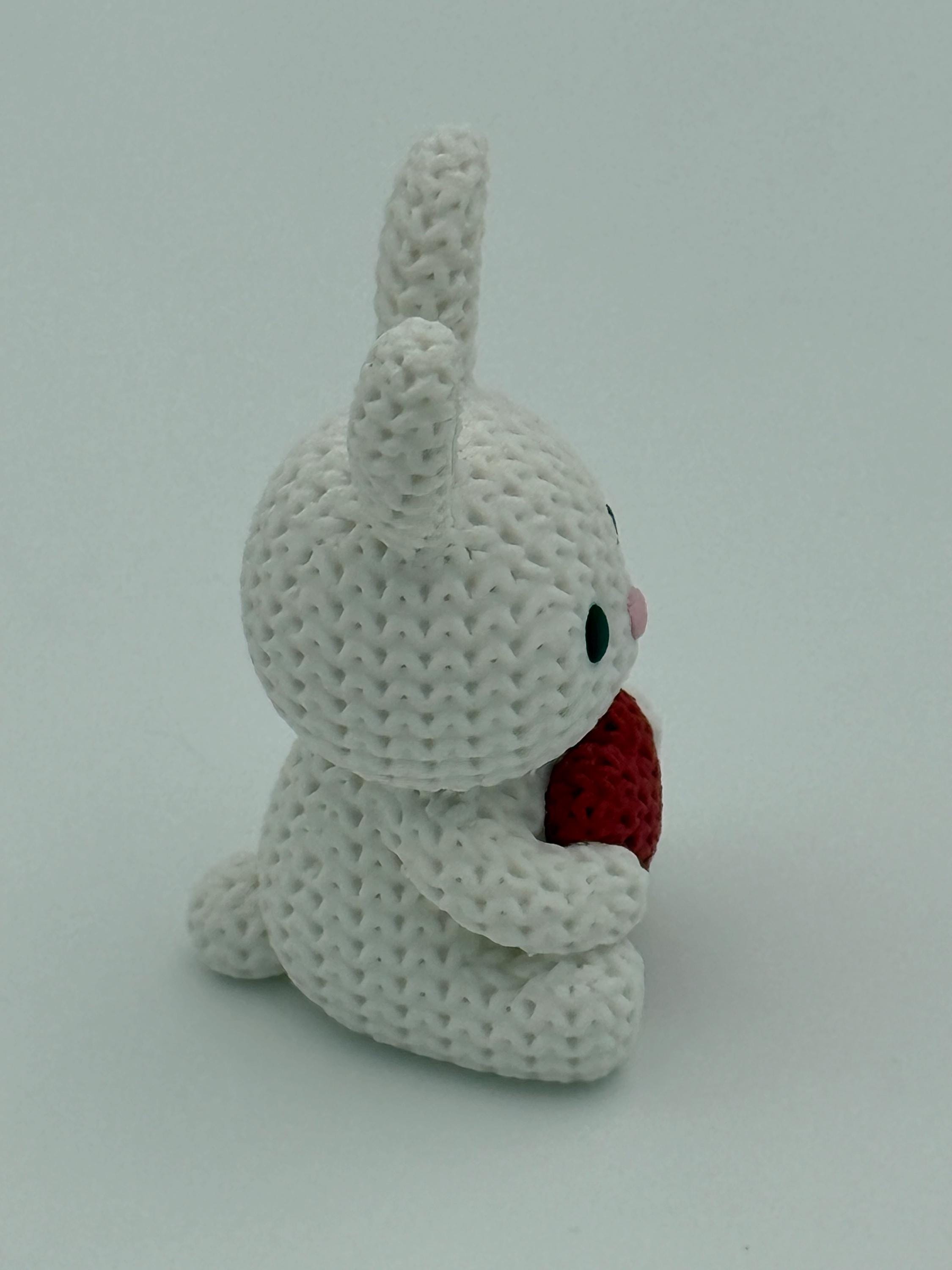 Set of 3 Crocheted Bunnies with Floral Plaque | Easter Nursery Decor | Spring Decor
