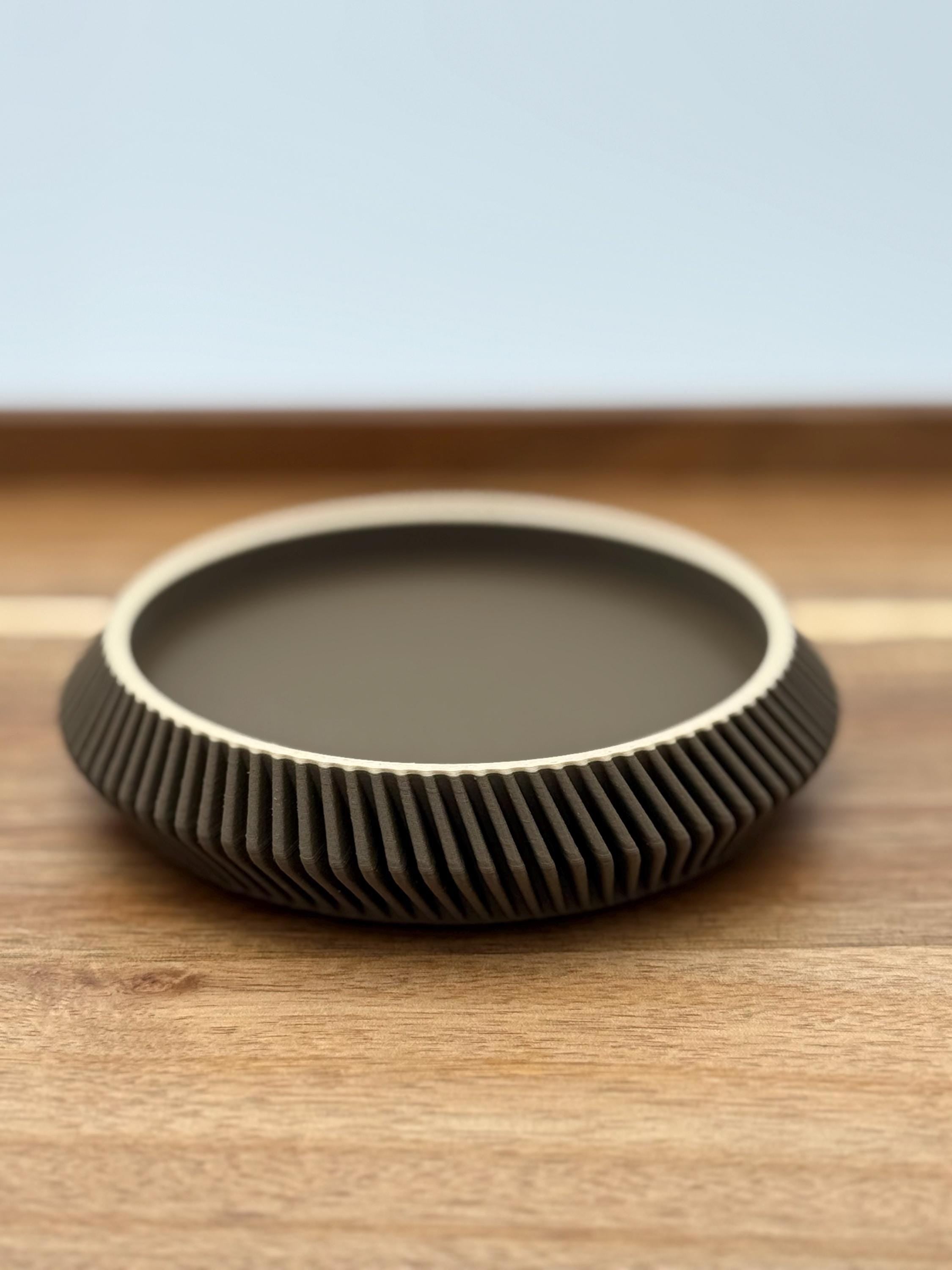 Minimalist Drink Coasters | Modern Curvy Ribbed Design | Protect and Decorate tables