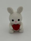 Set of 3 Crocheted Bunnies with Floral Plaque | Easter Nursery Decor | Spring Decor
