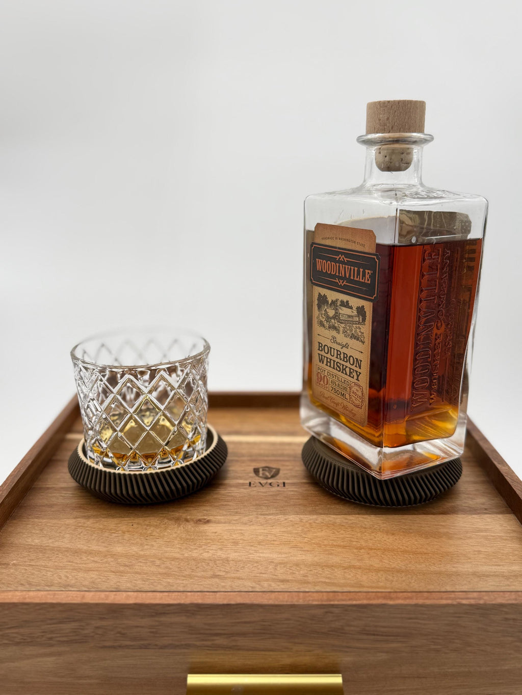 Minimalist Drink Coasters | Modern Curvy Ribbed Design | Protect and Decorate tables