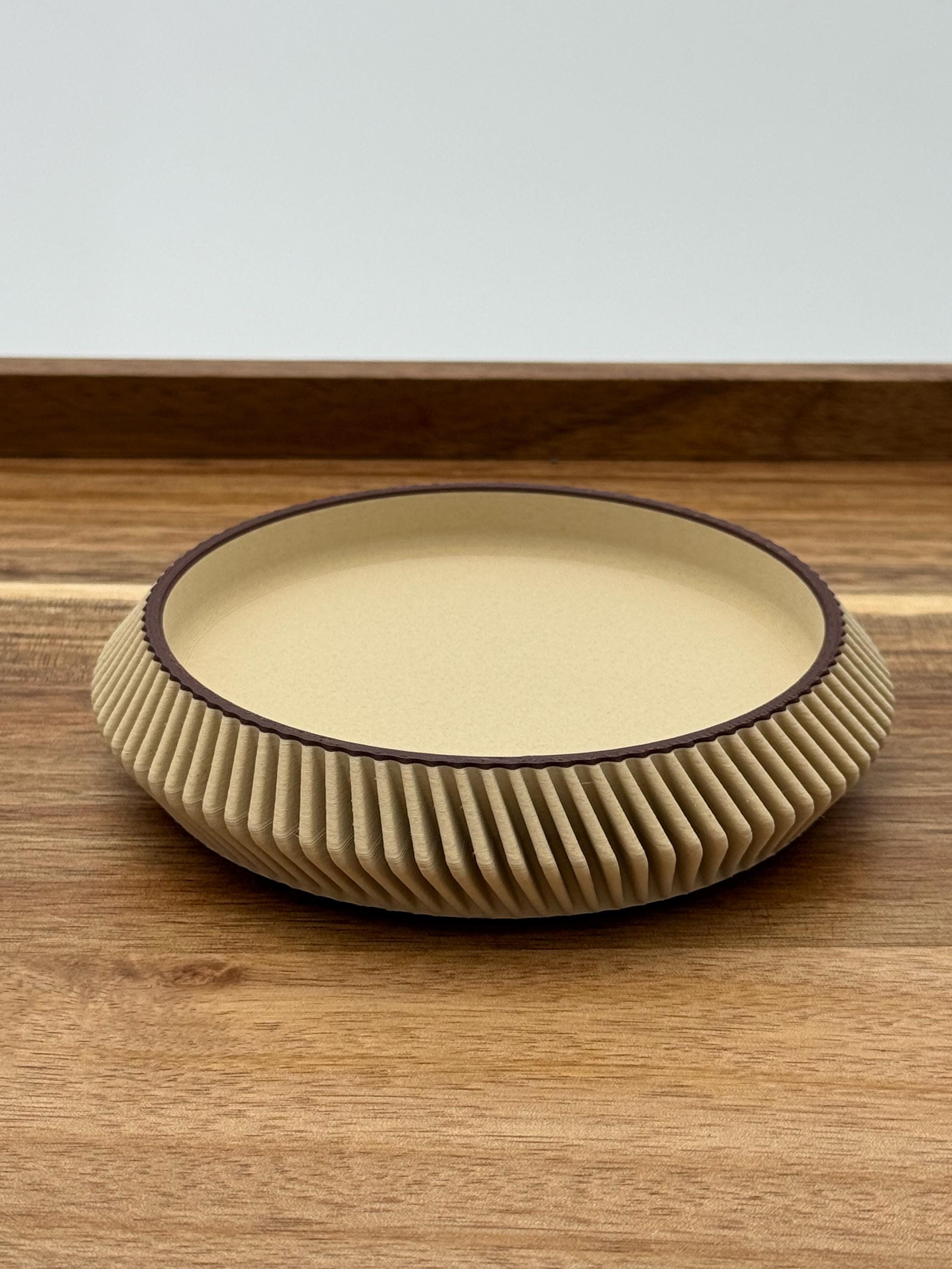 Minimalist Drink Coasters | Modern Curvy Ribbed Design | Protect and Decorate tables