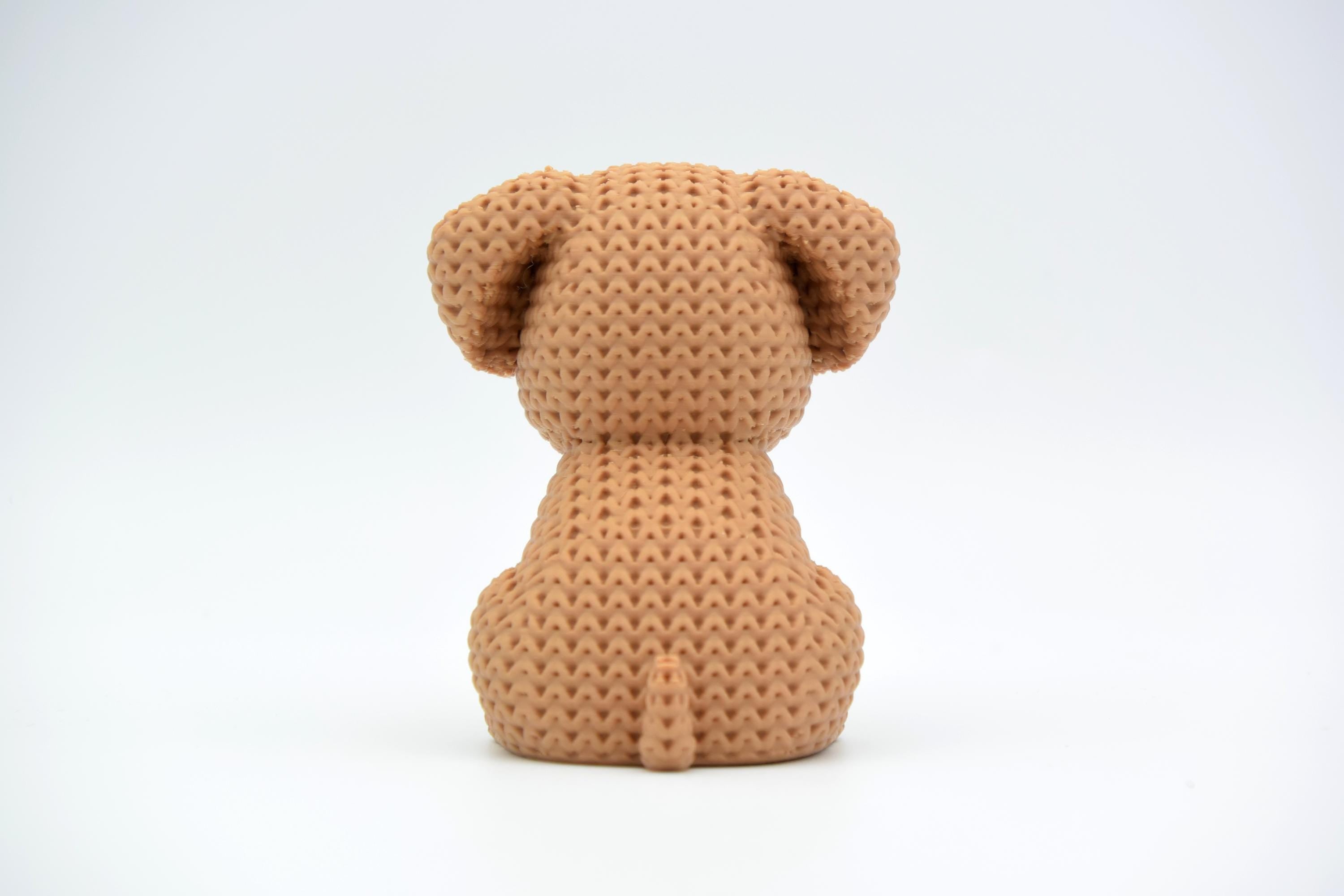 Crochet-Style Puppy Figurine for Dog Lovers
