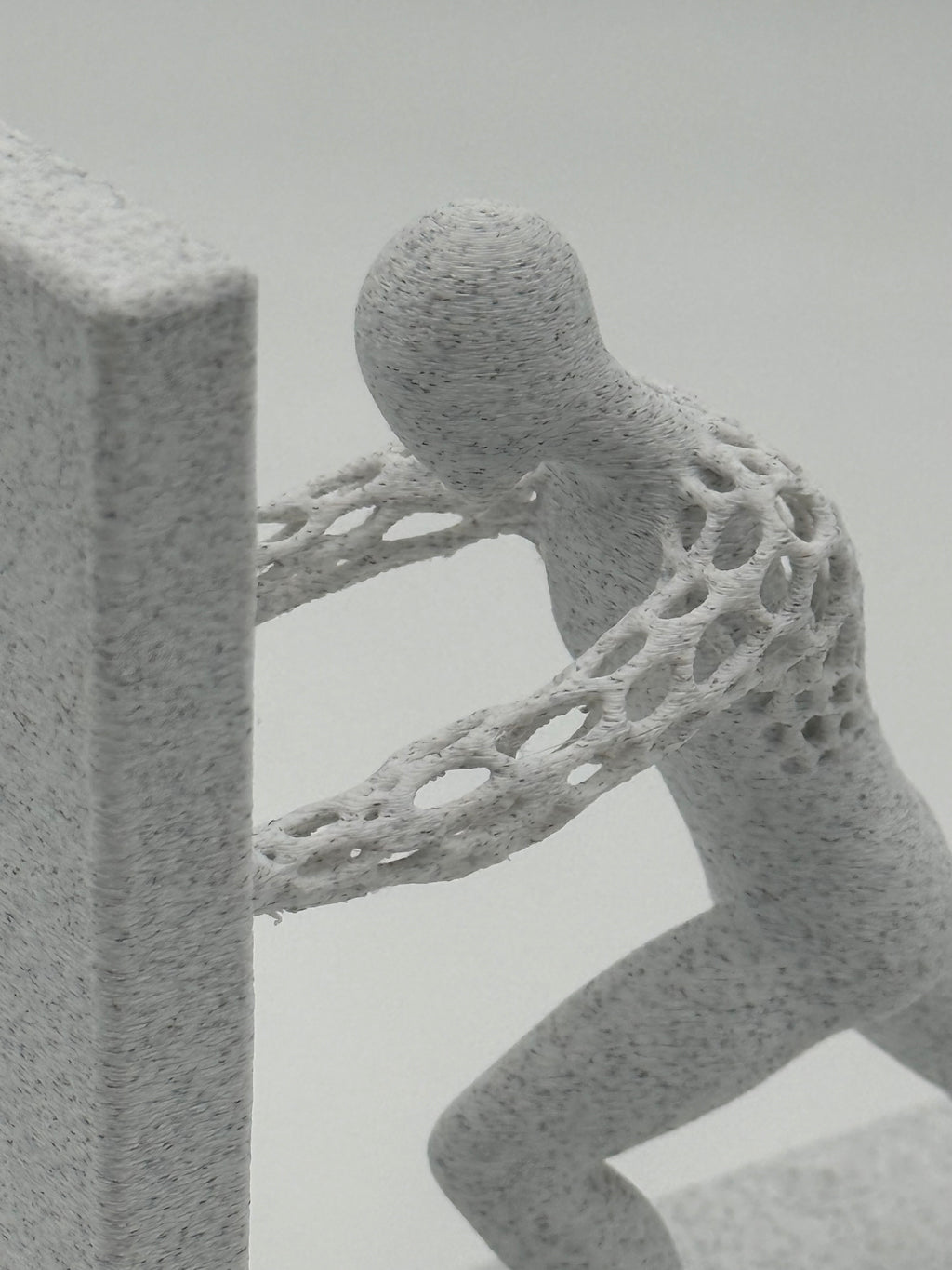 Mesh Man Wall Art, Modern Sculptural Wall Decor, Minimal Home Accent for Living Room or Office, Unique Housewarming Gift