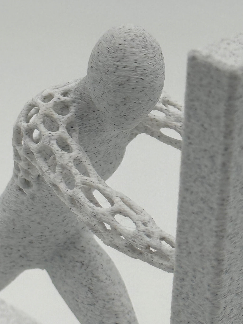 Mesh Man Wall Art, Modern Sculptural Wall Decor, Minimal Home Accent for Living Room or Office, Unique Housewarming Gift