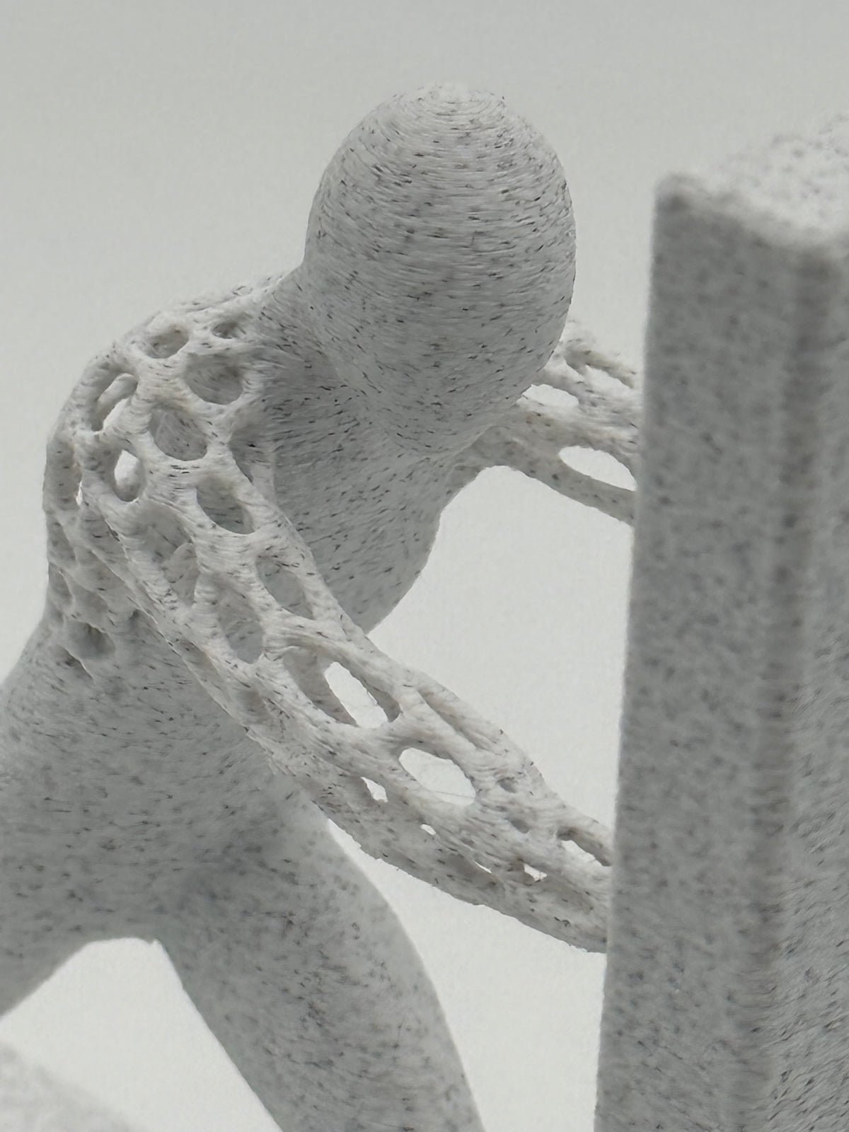 Mesh Man Wall Art, Modern Sculptural Wall Decor, Minimal Home Accent for Living Room or Office, Unique Housewarming Gift