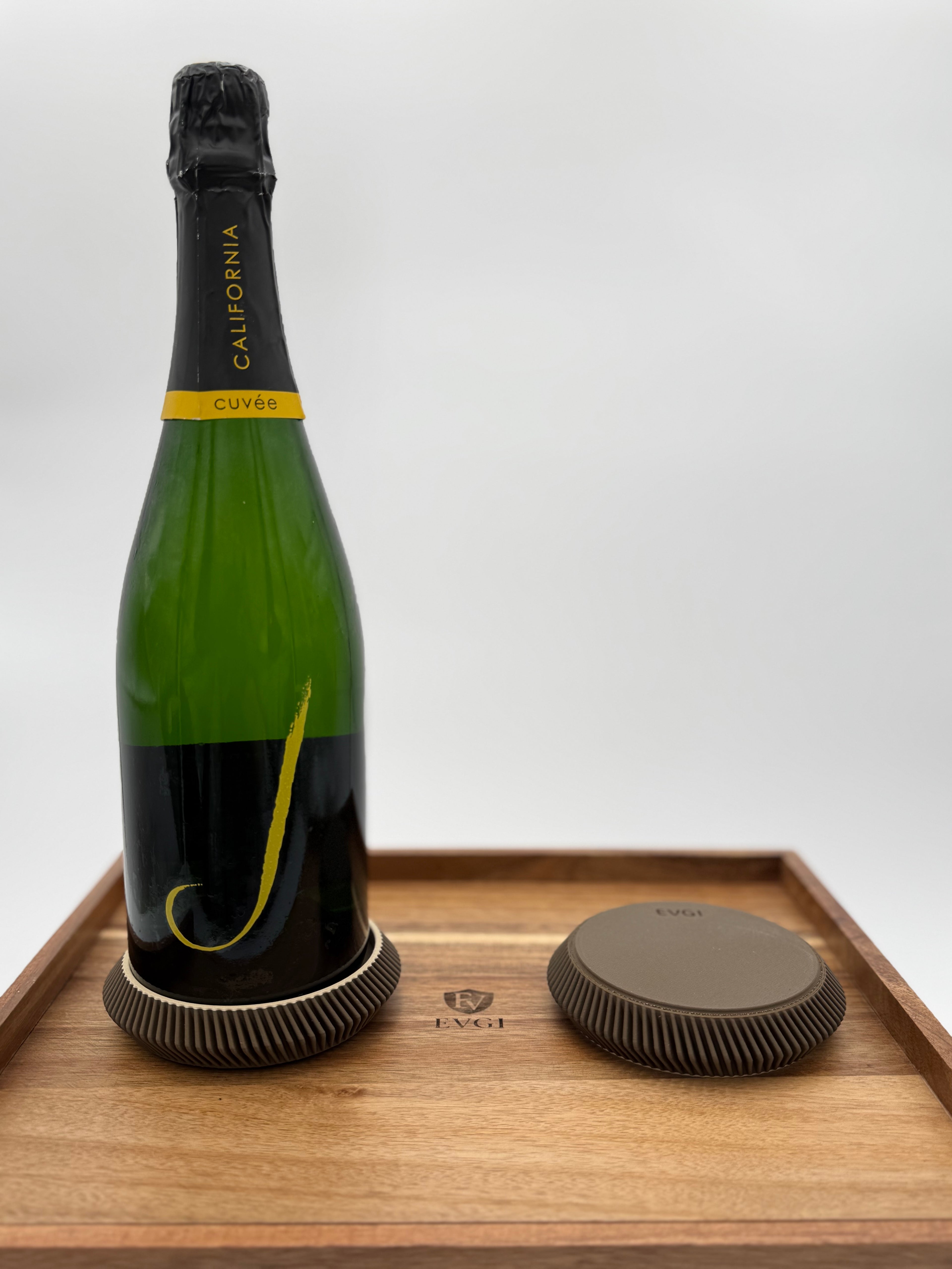 Minimalist Drink Coasters | Modern Curvy Ribbed Design | Protect and Decorate tables