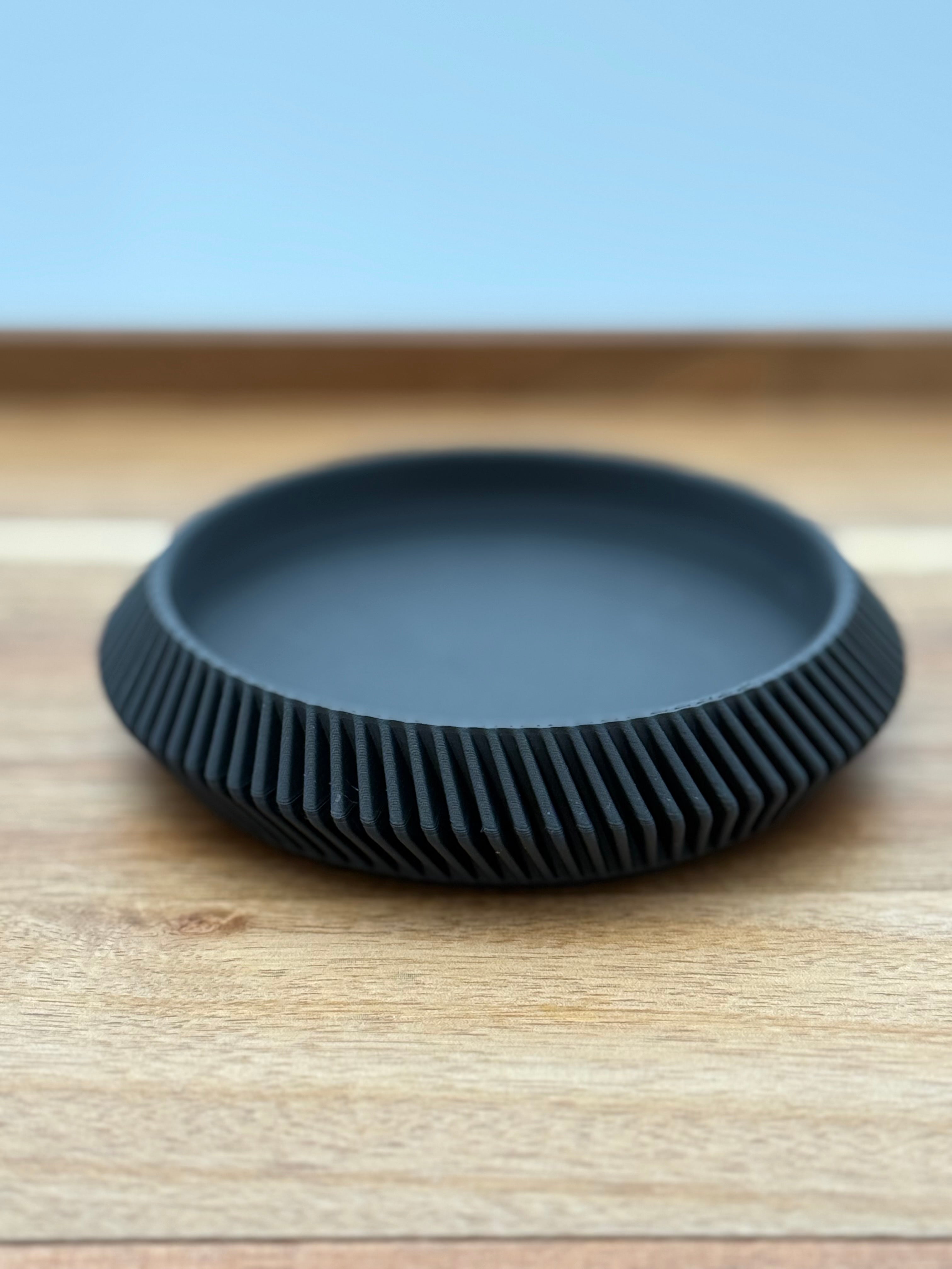 Minimalist Drink Coasters | Modern Curvy Ribbed Design | Protect and Decorate tables