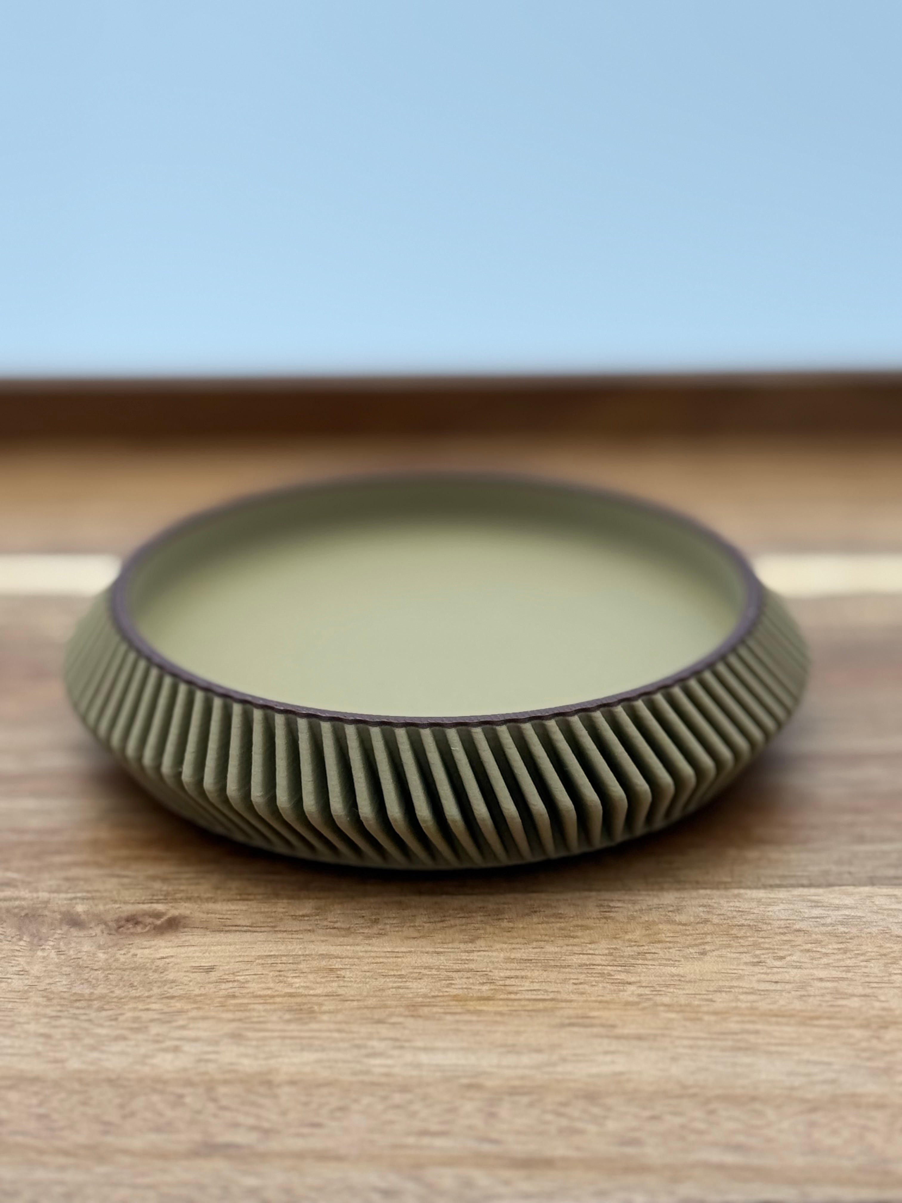 Minimalist Drink Coasters | Modern Curvy Ribbed Design | Protect and Decorate tables
