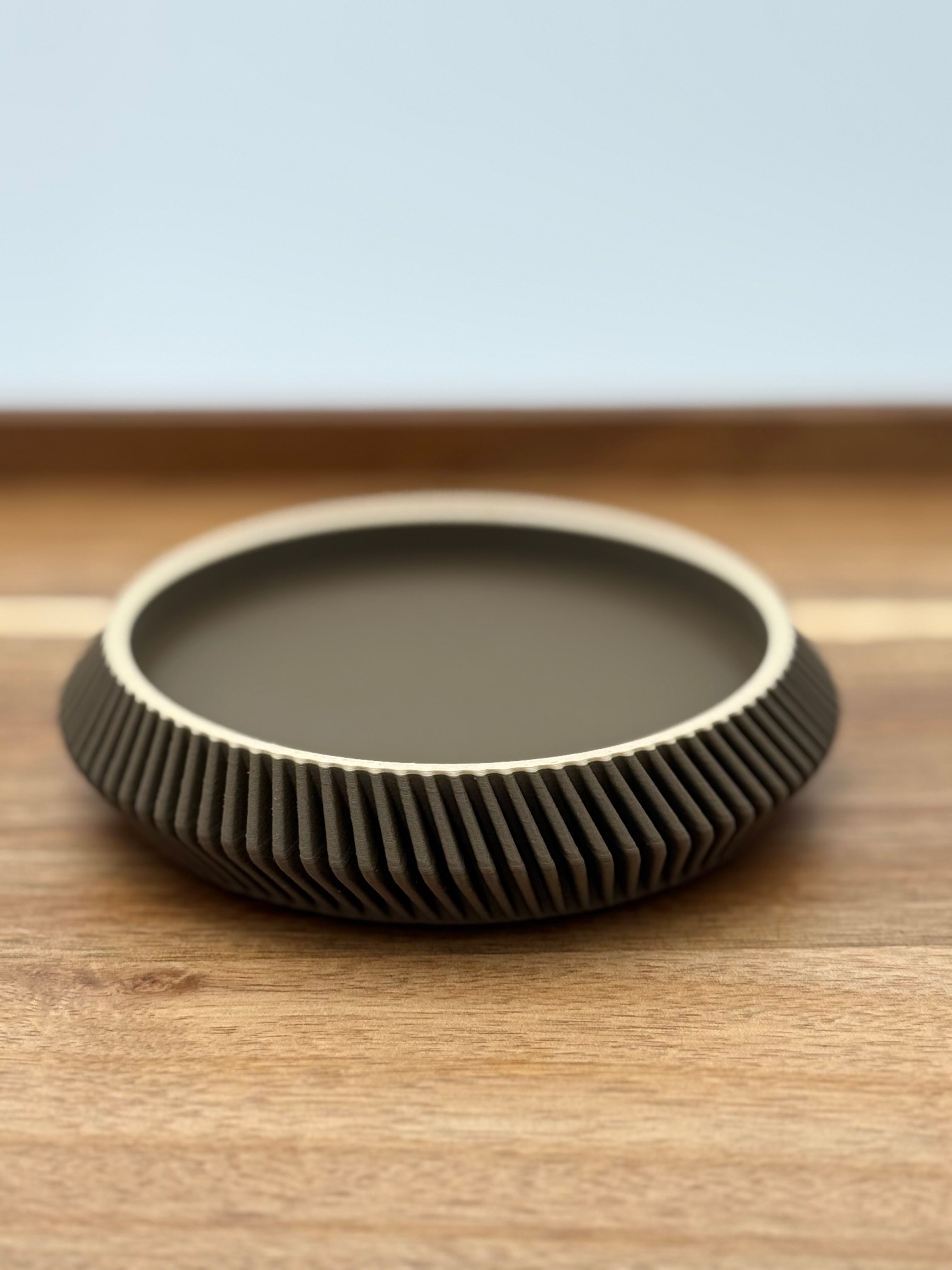 Minimalist Drink Coasters | Modern Curvy Ribbed Design | Protect and Decorate tables