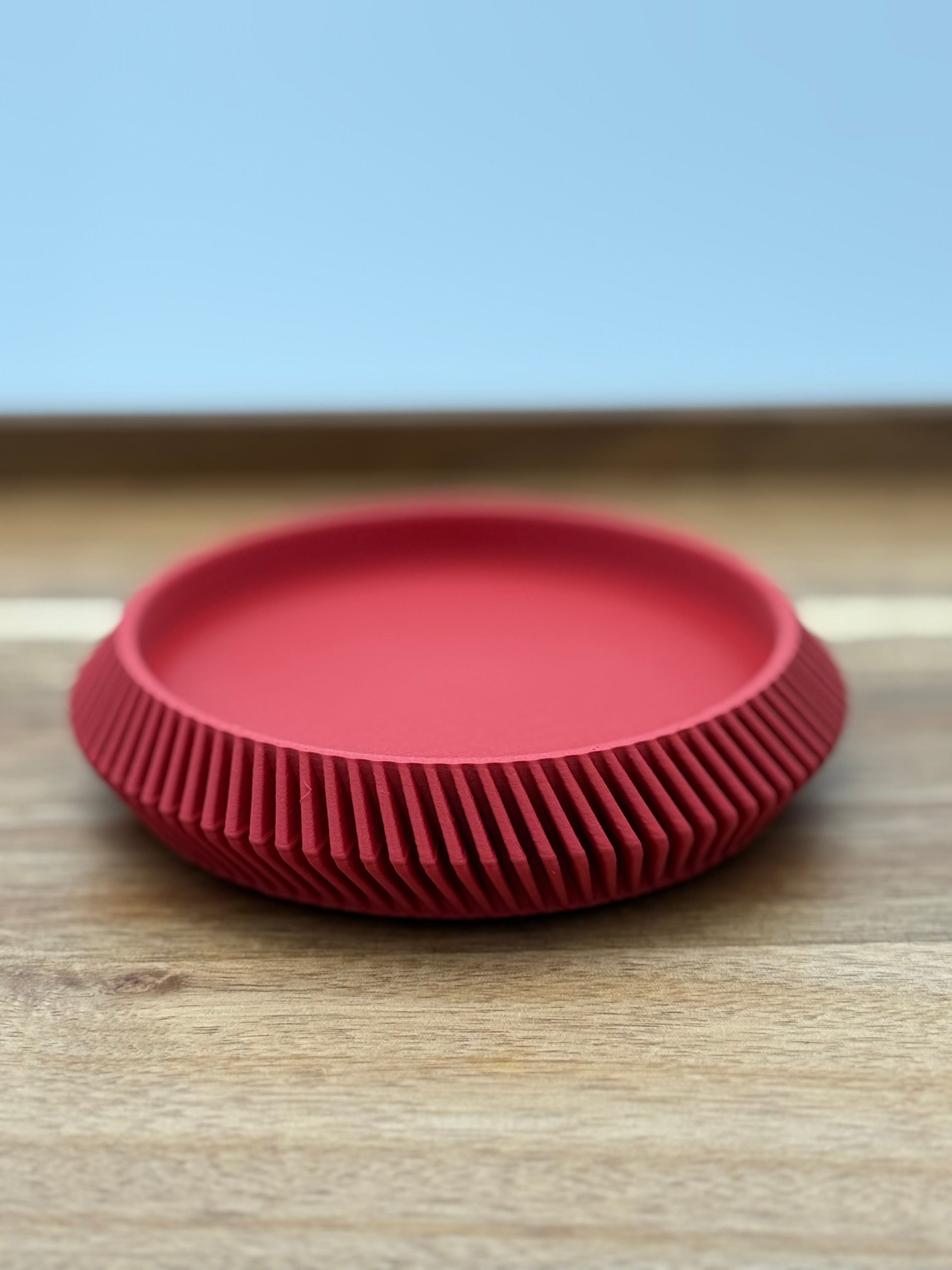 Minimalist Drink Coasters | Modern Curvy Ribbed Design | Protect and Decorate tables