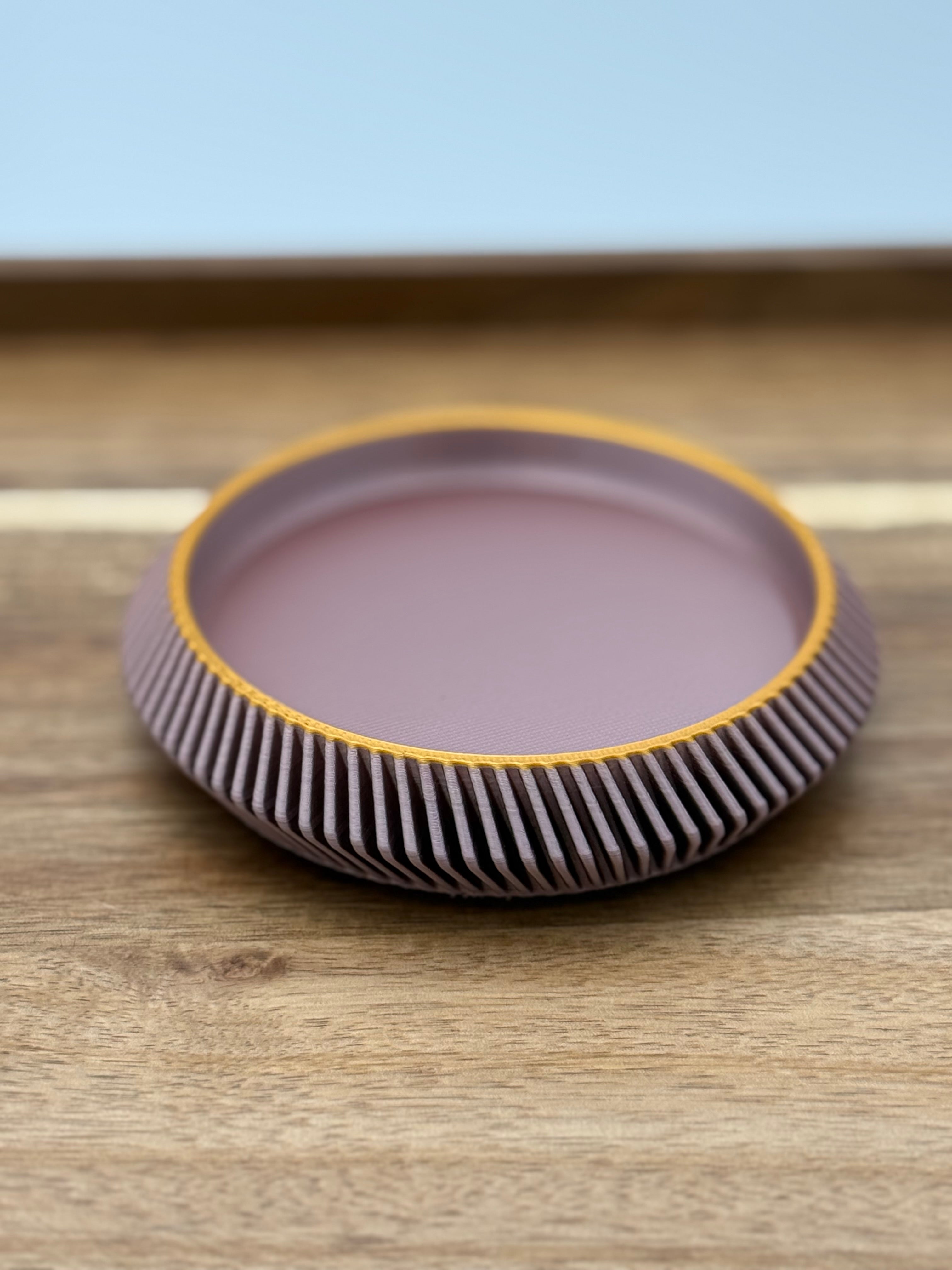 Minimalist Drink Coasters | Modern Curvy Ribbed Design | Protect and Decorate tables
