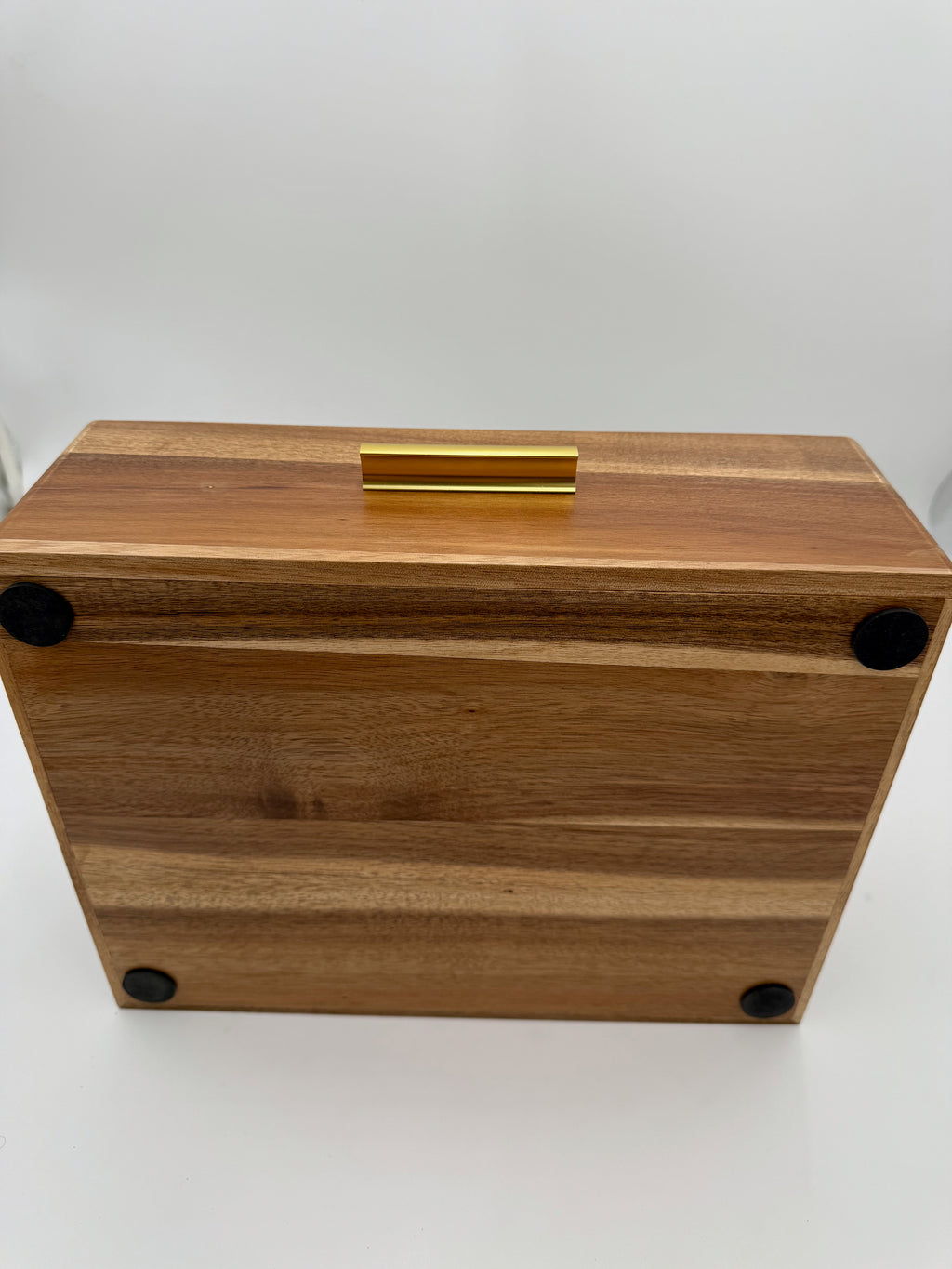 Personalized Acacia Wood Tea Box Organizer, Custom Engraved Tea Storage Drawer, Tea Lover Gift, Kitchen Tea Chest, 12 Compartments