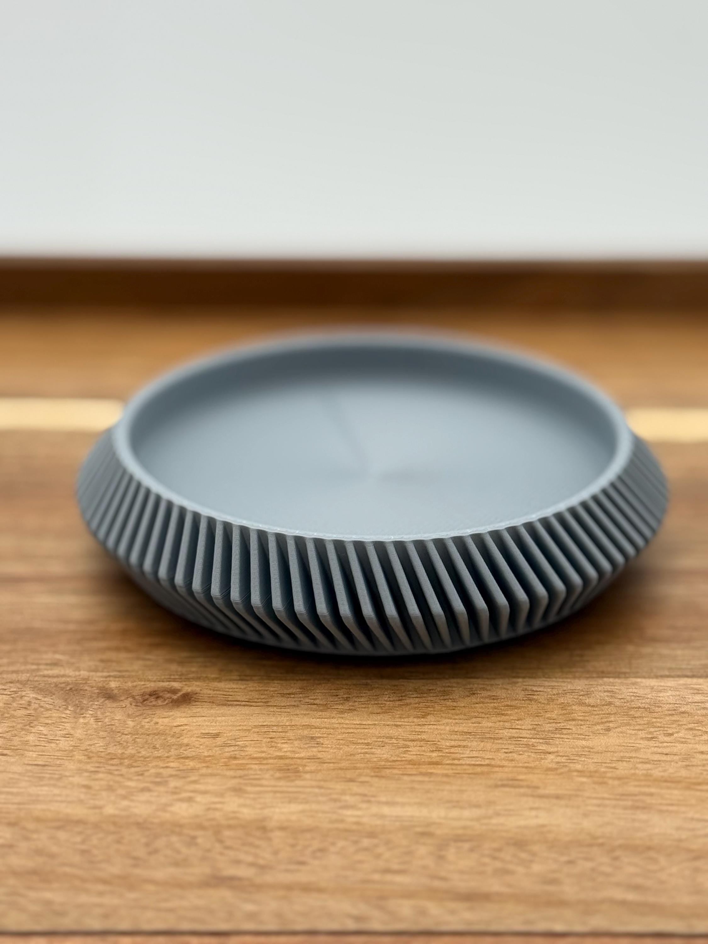 Minimalist Drink Coasters | Modern Curvy Ribbed Design | Protect and Decorate tables