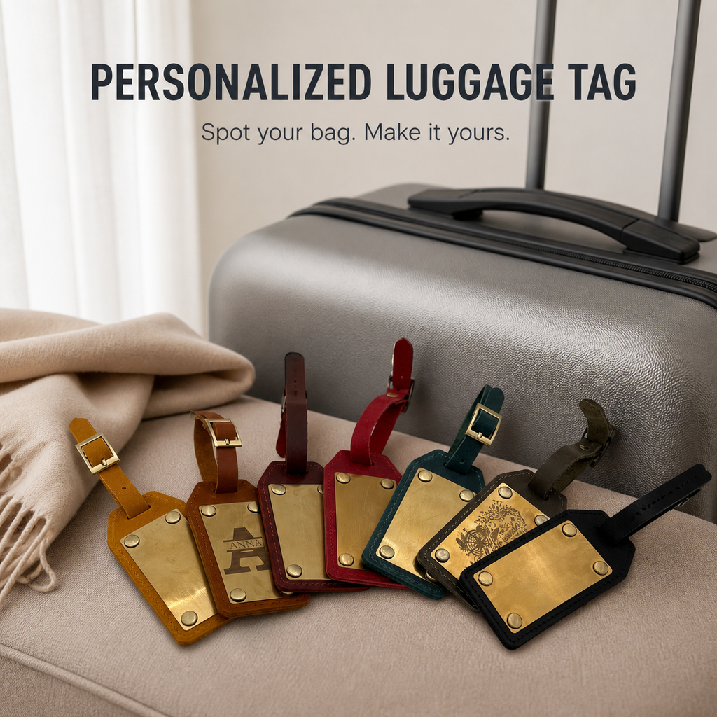 Luggage Tag, Travel Bag Identifier and Suitcase Accessory, Practical Gift for Travelers and Vacation Luggage